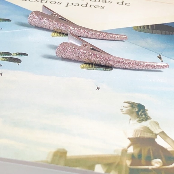 Alquimia Accessories - NEW  EMBELLISHED HAIR CLIP SET ROSE GOLD